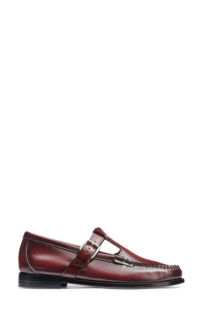 Shop Gh Bass Weejuns® Mary Jane Moc Toe Loafer In Wine