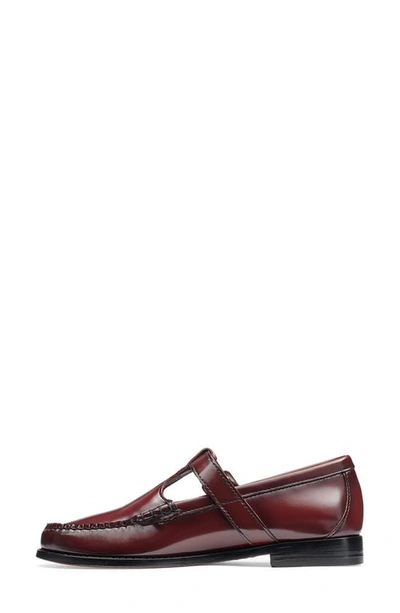 Shop Gh Bass Weejuns® Mary Jane Moc Toe Loafer In Wine