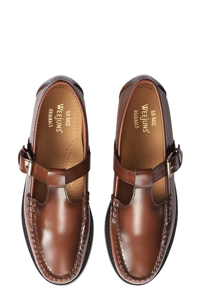 Shop Gh Bass Weejuns® Mary Jane Moc Toe Loafer In Whiskey