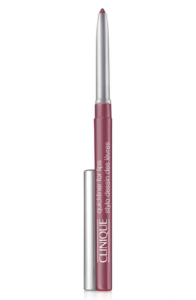Shop Clinique Quickliner For Lips Lip Liner Pencil In Plummy