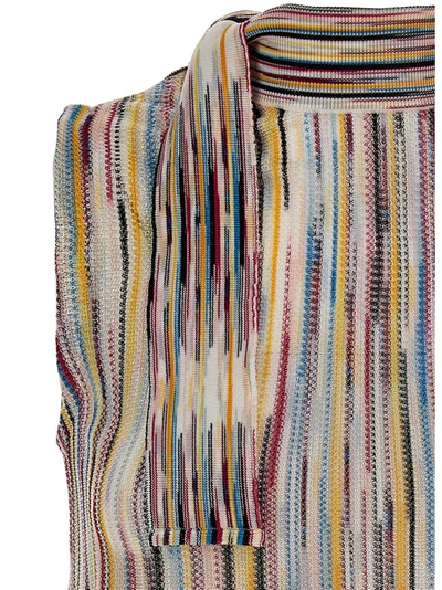 Shop Missoni Bow Striped Top Tops Multicolor