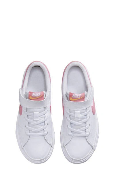 Shop Nike Court Legacy Sneaker In White/ Coral Chalk/ Orange