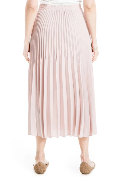 Shop Max Studio Pleated Midi Skirt In Mauve