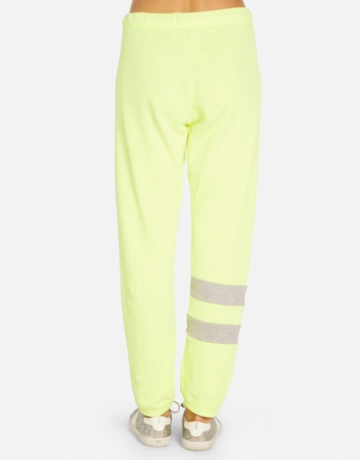 Lauren Moshi Henrietta Mels Drive-in In Neon Citrus/heather Grey