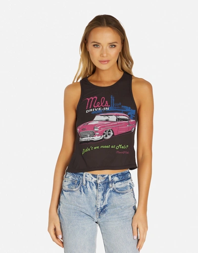 Lauren Moshi Indra Mels Drive-in In Onyx