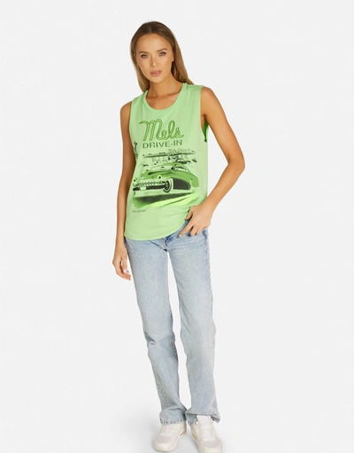 Lauren Moshi Kel Mels Drive-in In Bright Green