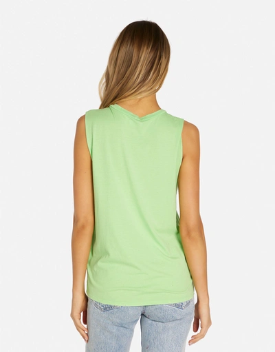 Lauren Moshi Kel Mels Drive-in In Bright Green