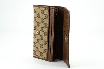 Shop GUCCI Monogram Canvas Logo Long Wallets (346058 KY9LG 8610) by goguys