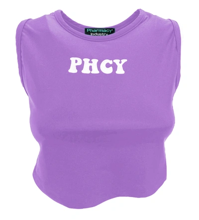 Shop Pharmacy Industry Purple Polyamide Tops &amp; Women's T-shirt
