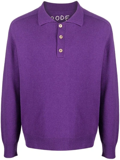 Shop Bode Polo In Purple