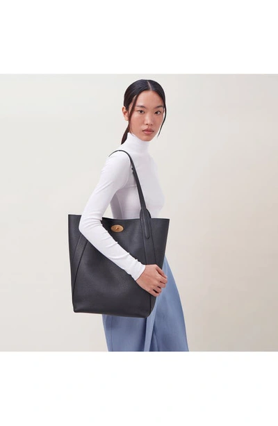 Mulberry North South Bayswater Leather Tote Bag In Black