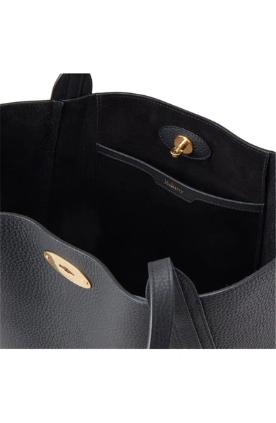 Mulberry North South Bayswater Leather Tote Bag In Black