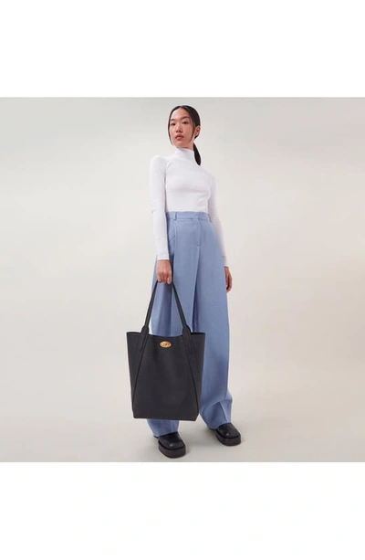 Mulberry North South Bayswater Leather Tote Bag In Black