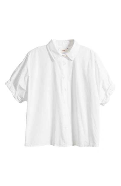 Shop Xirena Teddy Cotton Button-up Shirt In White