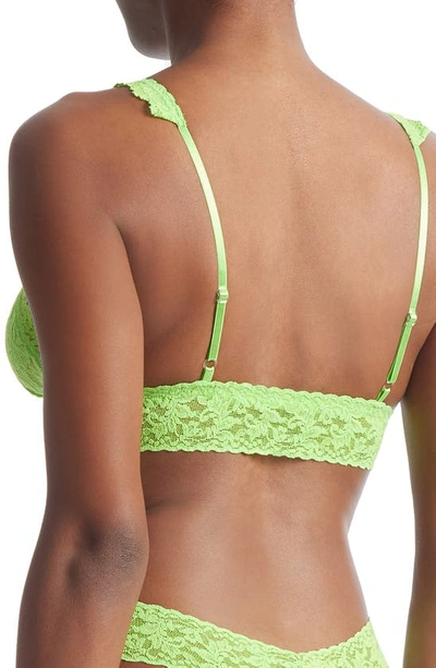 Shop Hanky Panky Signature Lace Bralette In Green