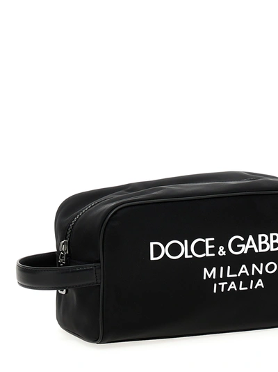 Shop Dolce & Gabbana Logo Make-up Bag Beauty Black
