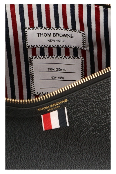 Shop Thom Browne Medium Document Holder Clutch Black