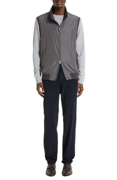 Shop Thom Sweeney Fine Gauge Cotton & Cashmere Sweater In Grey