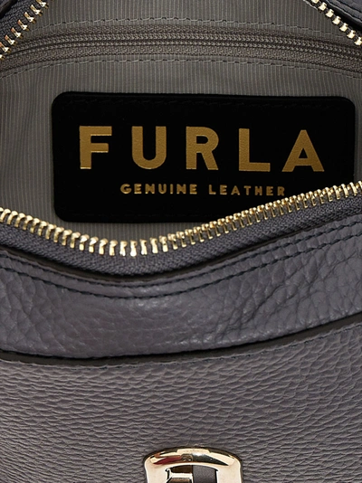 Shop Furla Primula Mini Crossbody Bag Crossbody Bags Gray