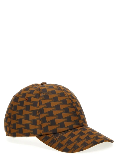 Shop Bally Printed Cap Hats Brown