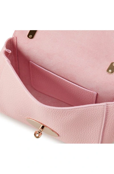 Shop Mulberry Lily Heavy Grain Leather Convertible Shoulder Bag In Powder Rose