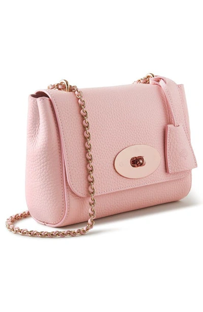 Shop Mulberry Lily Heavy Grain Leather Convertible Shoulder Bag In Powder Rose