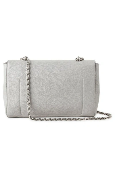 Shop Mulberry Medium Lily Leather Bag In Pale Grey