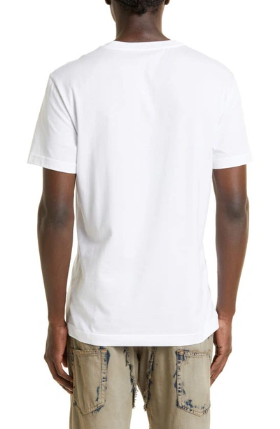 Shop Dolce & Gabbana Dg Embroidered Logo T-shirt In White
