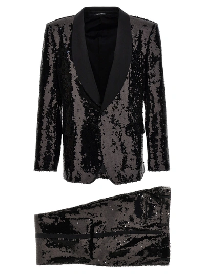 Shop Dolce & Gabbana Sicilia Dress Dresses Black