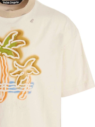 Shop Palm Angels T-shirt 'palm Neon'