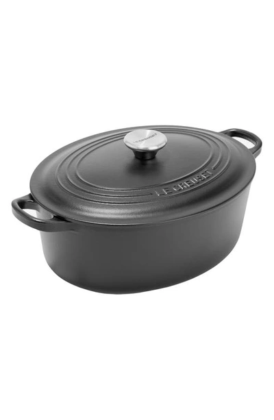 Shop Le Creuset 4.5-quart Oval Dutch Oven In Licorice