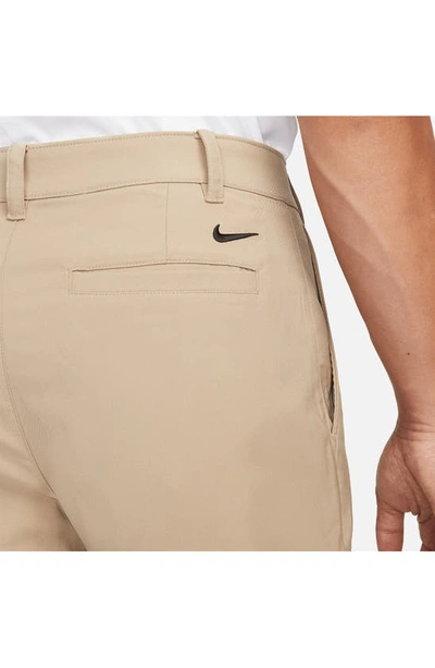 Shop Nike Victory Dri-fit Golf Pants In Khaki/black