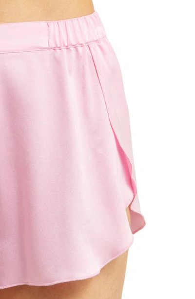 Shop Lunya Racerback Washable Silk Short Pajamas In Etude Pink