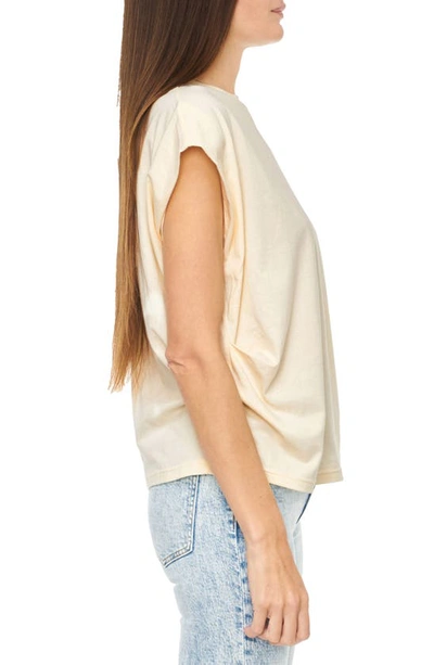 Shop Pistola Trina Oversize Muscle Tee In Butter Yellow