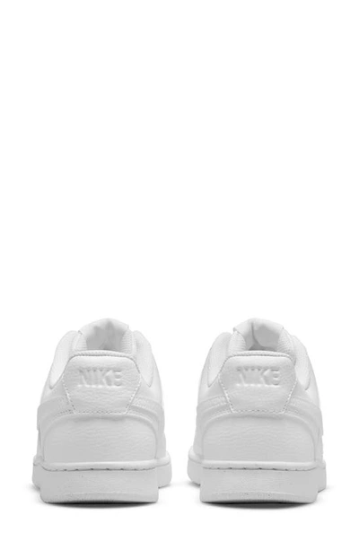Shop Nike Court Vision Low Top Sneaker In White/ White/ White