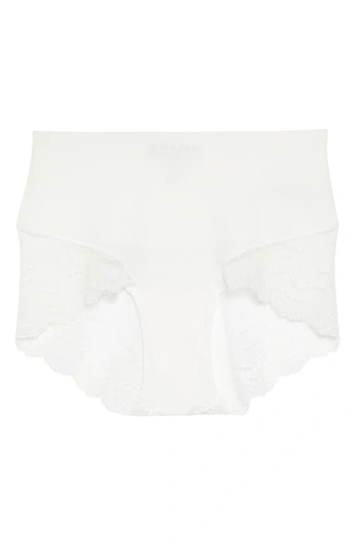 Shop Spanx Undie-tectable® Lace Hi-hipster Panties In Powder