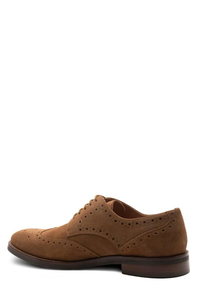 Gordon Rush Concord Wingtip Derby In Tan Suede
