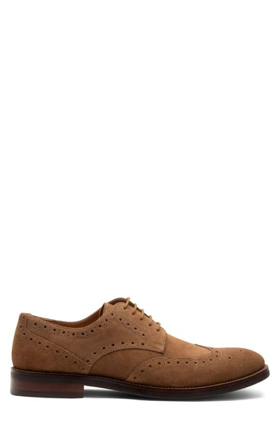 Shop Gordon Rush Concord Wingtip Derby In Tan Suede