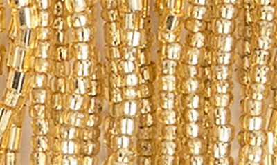 Shop Deepa Gurnani Jody Beaded Tassel Earrings In Gold
