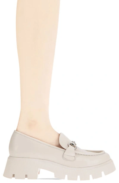 Shop Bcbgeneration Raylin Lug Sole Loafer In Stone