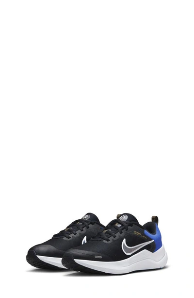 Shop Nike Downshifter 12 Sneaker In Black/ Blue/ Orange/ White