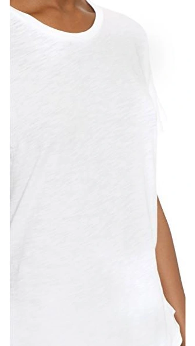 Shop Madewell Whisper Cotton Crew Tee In Optic White