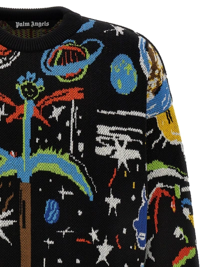 Shop Palm Angels Starry Night Sweater Sweater, Cardigans In Multicolor