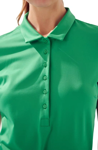 English Factory Short-sleeve Sporty Polo Top In Green