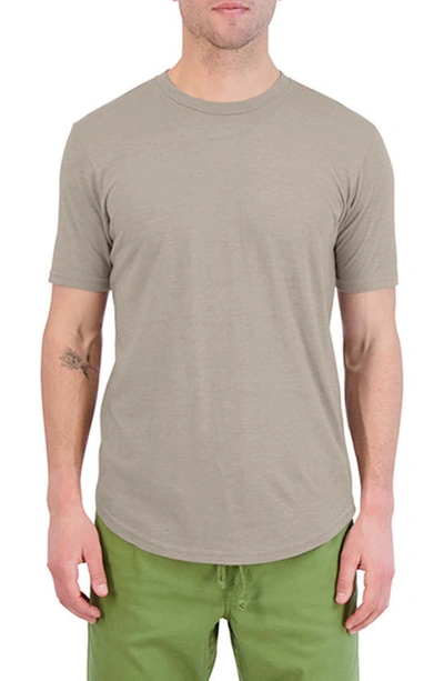 Shop Goodlife Triblend Scallop Crew T-shirt In Timber