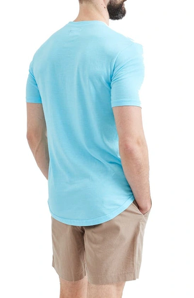 Shop Goodlife Triblend Scallop Crew T-shirt In Neon Blue