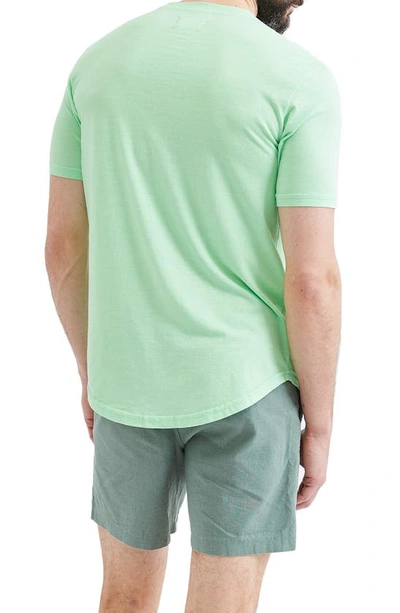 Shop Goodlife Triblend Scallop Crew T-shirt In Neon Green