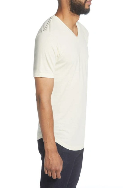 Shop Goodlife Triblend Scallop V-neck T-shirt In Seed