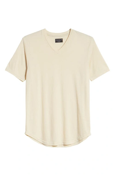 Shop Goodlife Triblend Scallop V-neck T-shirt In Seed