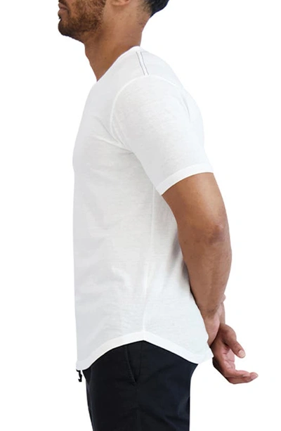 Shop Goodlife Triblend Scallop V-neck T-shirt In White